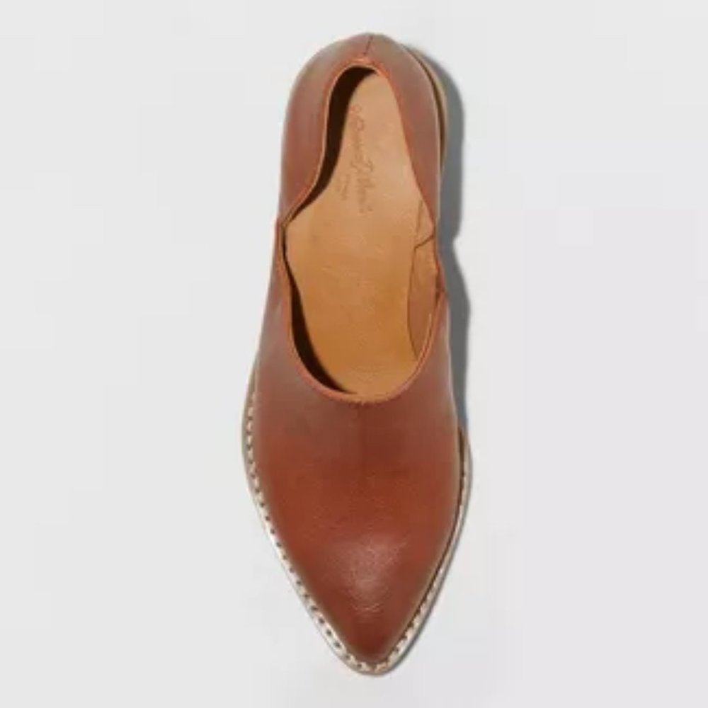 Women's Rylie Faux Leather Heeled Open Bootie - Picture 3 of 3